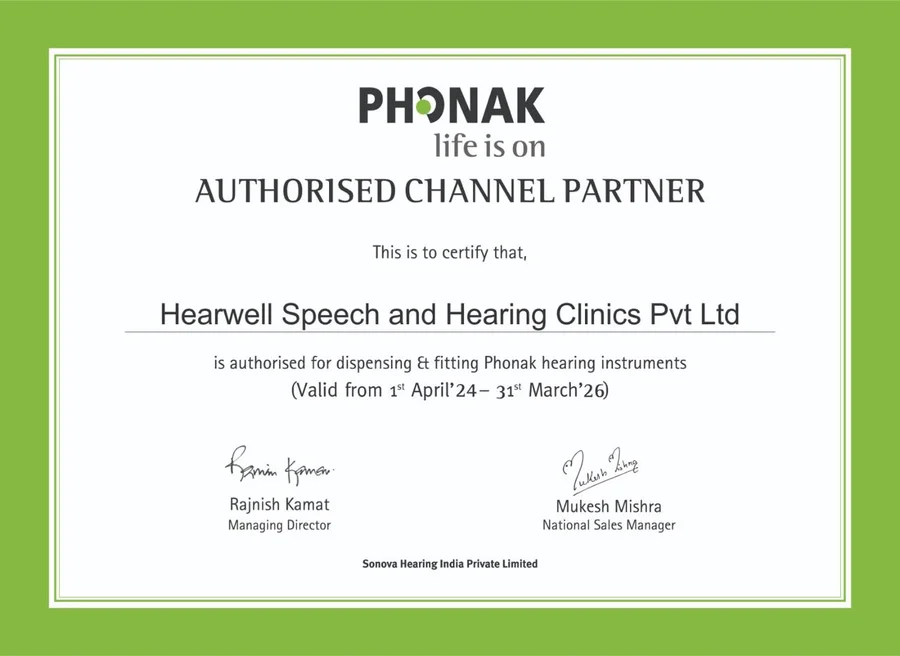 Phonak Authorized Certificate